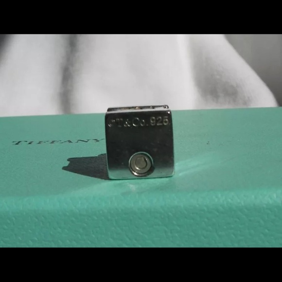 Tiffany & Co. Silver Atlas Cube Lock Charm - Picture 3 of 5